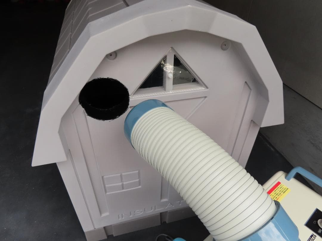 ほぼ新品　ナカトミ ミニスポットクーラー SAC-18　ASL断熱犬小屋セット