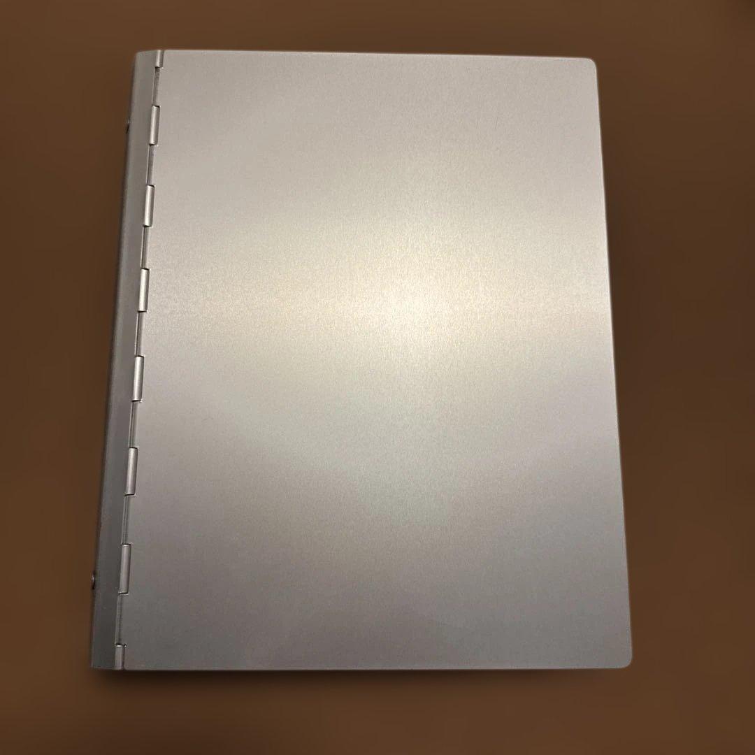 無印良品　廃盤品　アルミ　バインダー　b5 26穴
