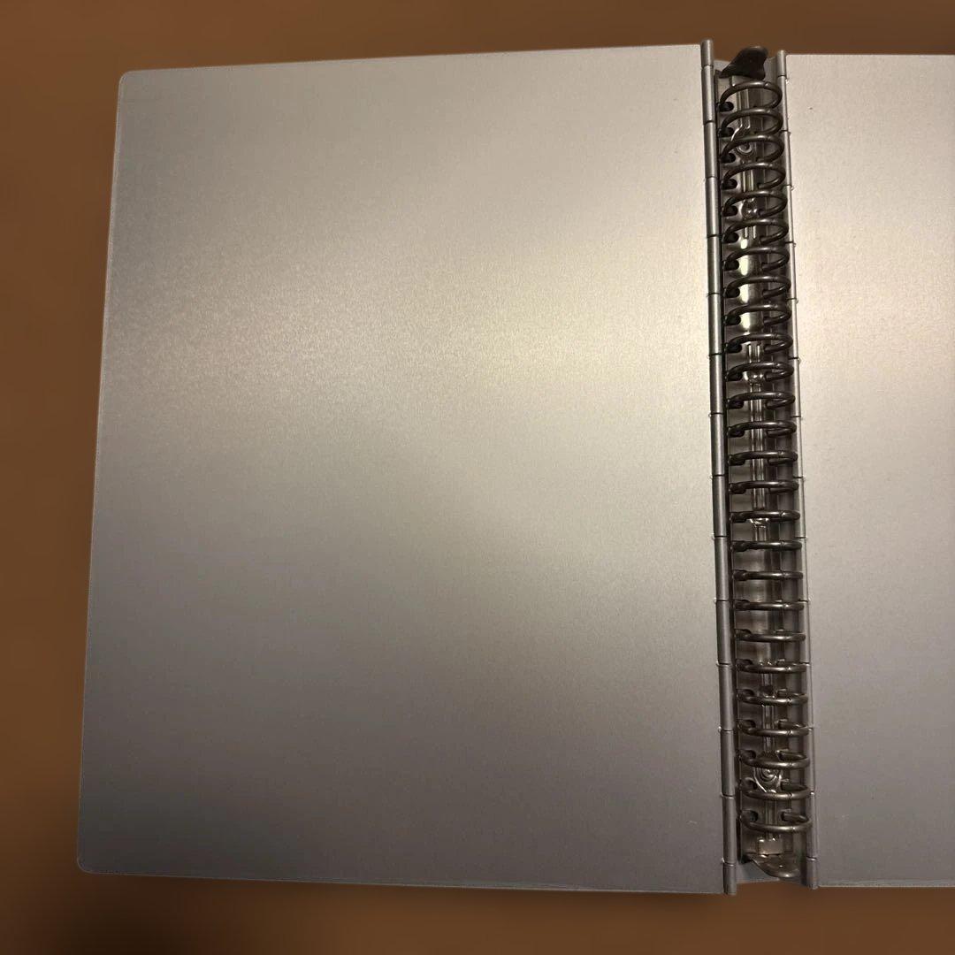 無印良品　廃盤品　アルミ　バインダー　b5 26穴
