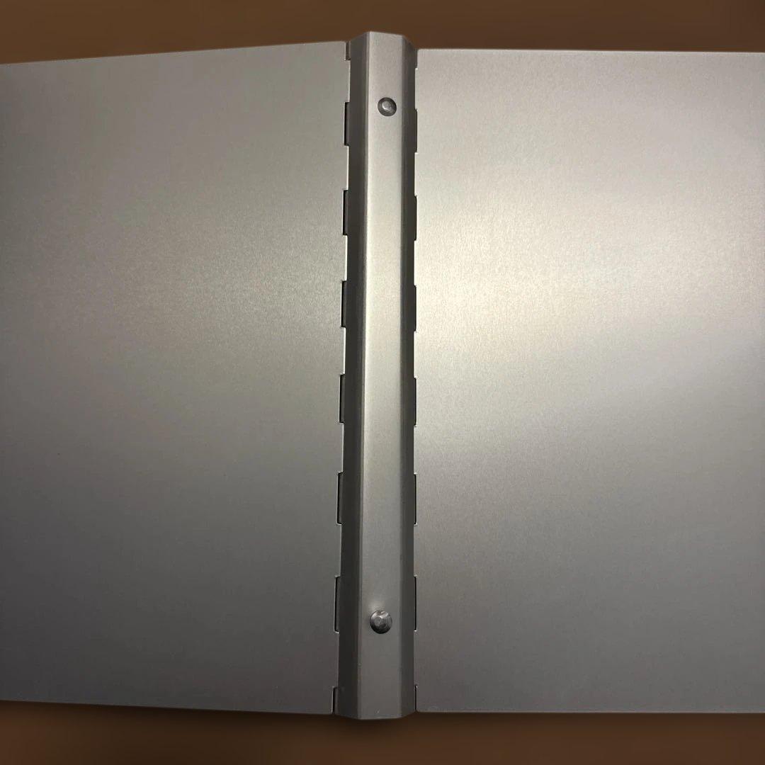 無印良品　廃盤品　アルミ　バインダー　b5 26穴