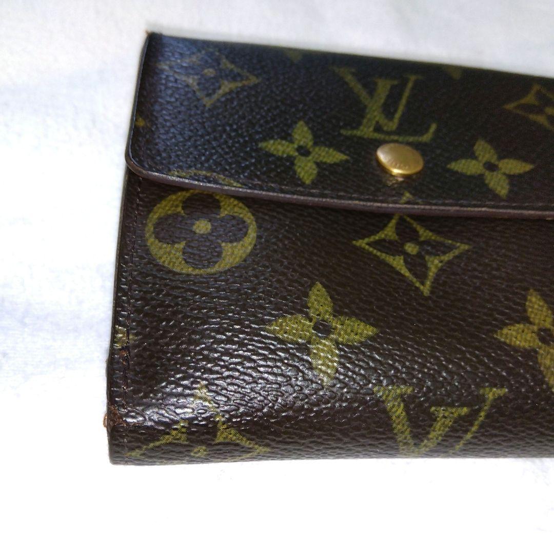 （美品）ルイヴィトンモノグラムM61652三つ折り財布