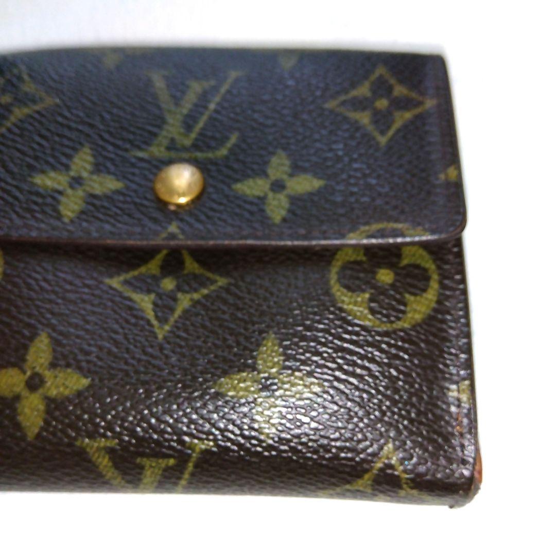 （美品）ルイヴィトンモノグラムM61652三つ折り財布
