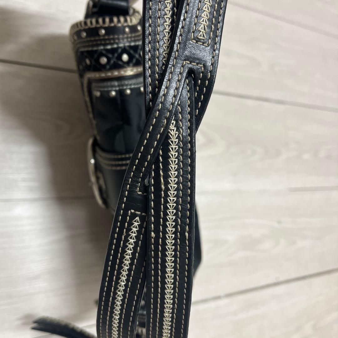 最終価格！コーチ1048ショルダーバッグ　ブラック