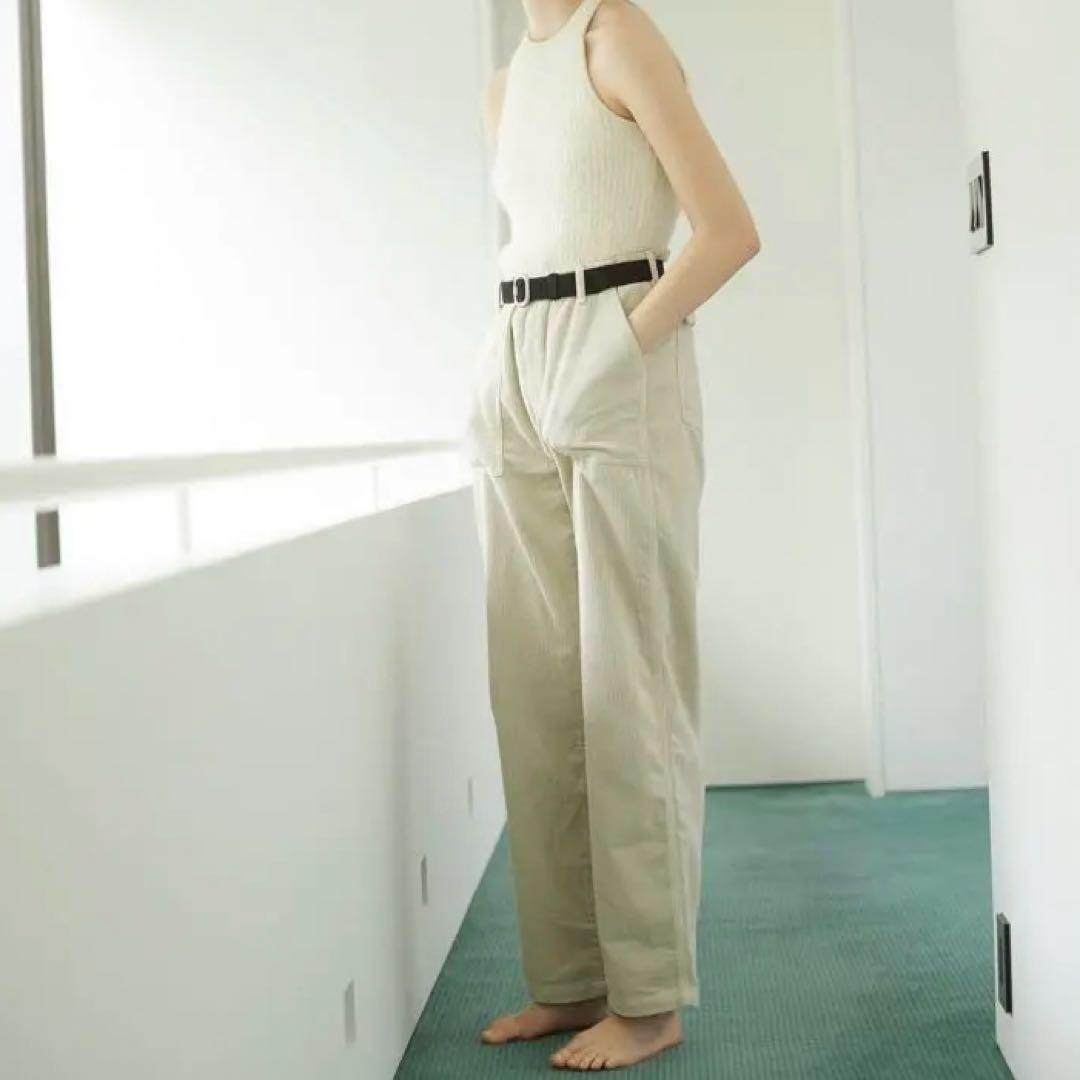 SHISHIKUI コーデュロイベイカーパンツ ユニセックス クリーム