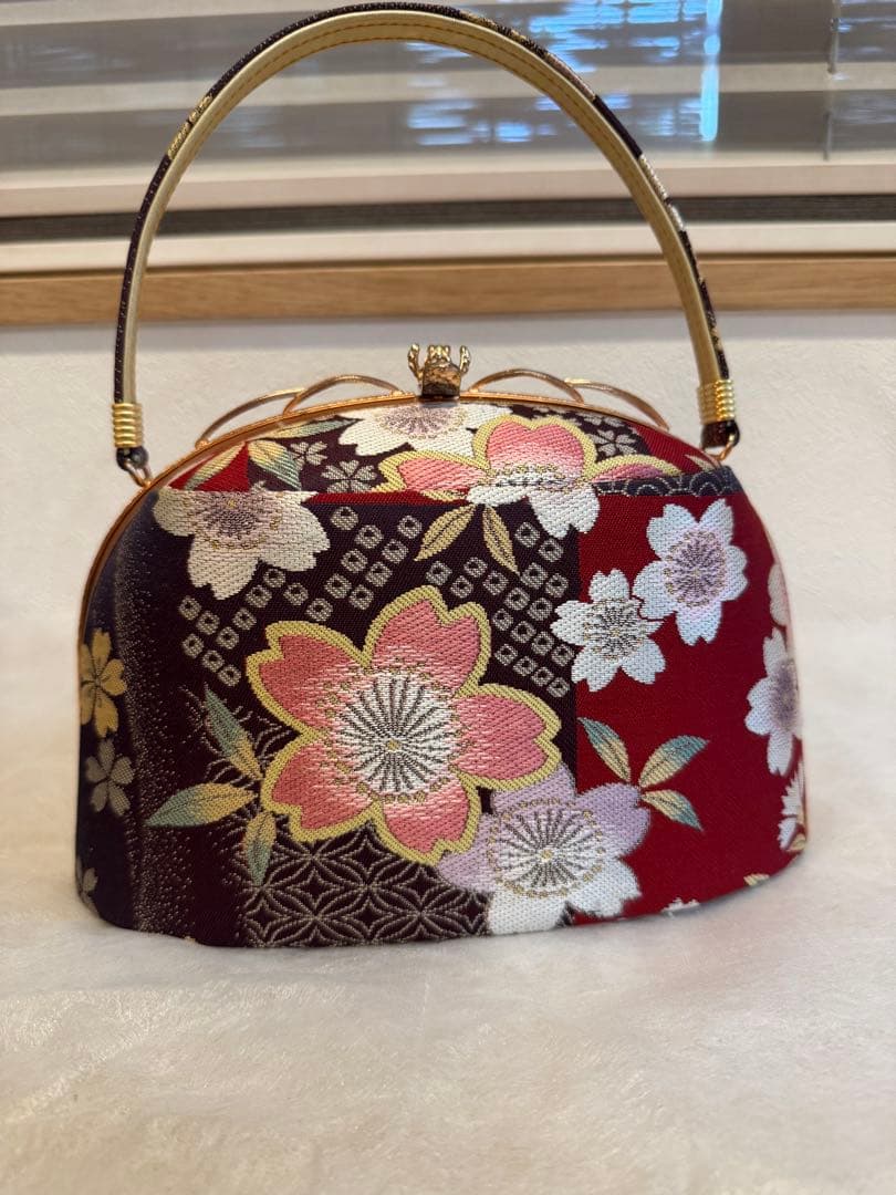 【みろく】【ほぼ新品】和装　バッグ　ハンドバッグ　和服 成人式　草履