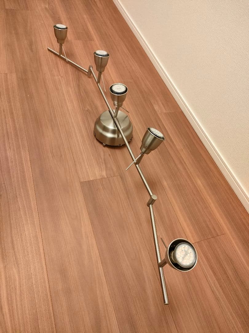 【半額以下】IKEAバロメーテルシーリングスポットライト5個（電球とリモコン付）