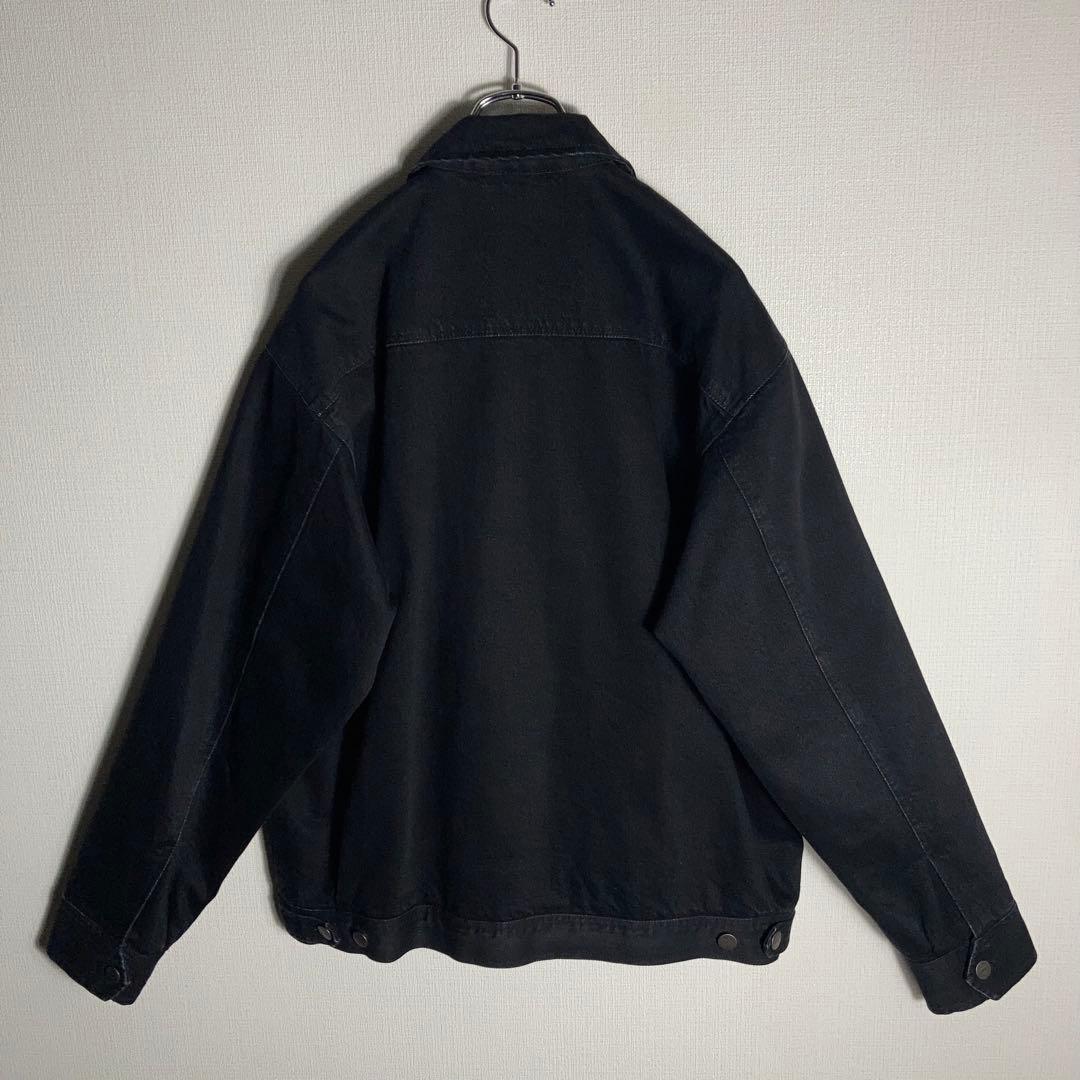 FTC‼︎ ジップブルゾン ジャケット ワンポイントロゴ 黒 M.
