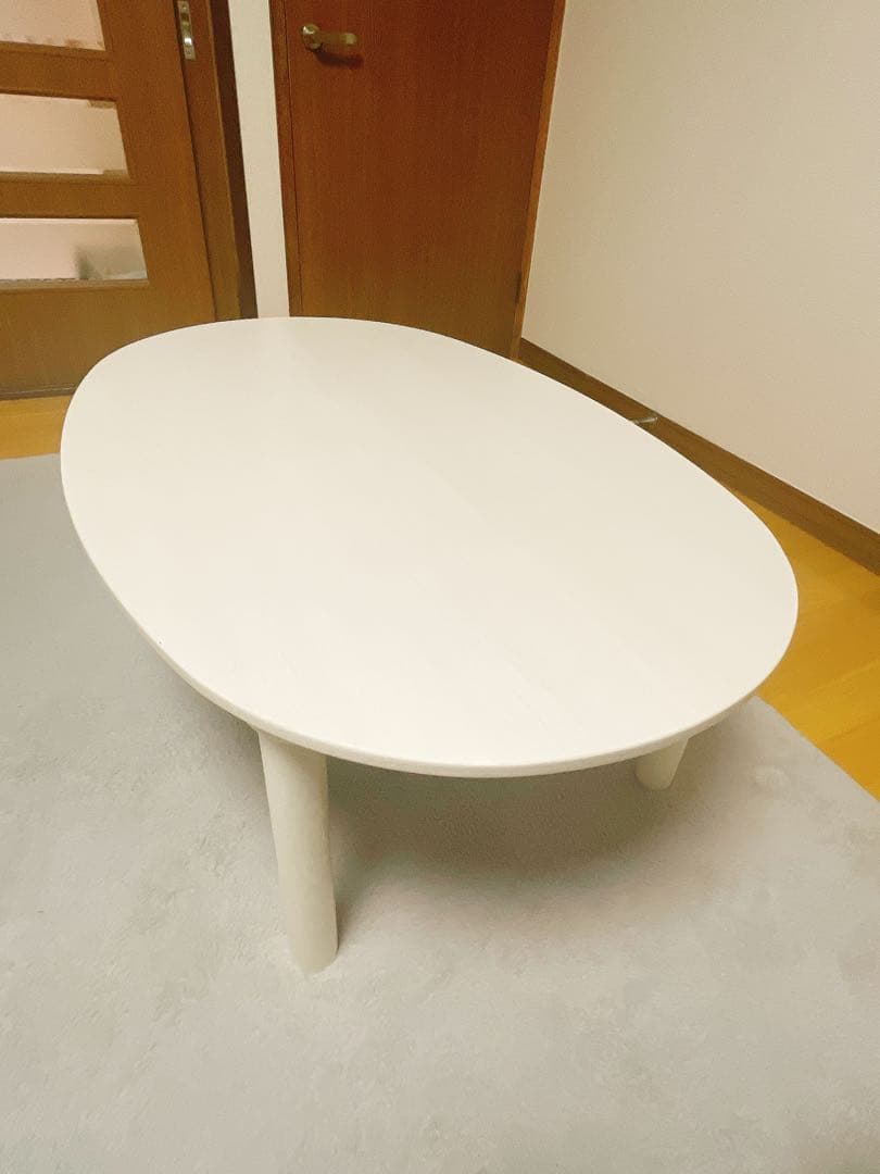 ニトリ こたつ毛布＆楕円形リビングこたつ(GC03R 105 WW)