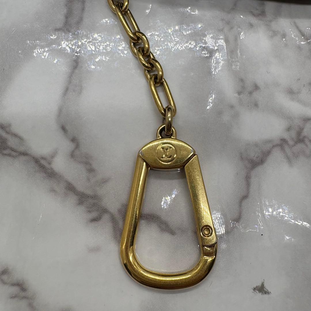 【極美品】ルイヴィトン ポシェットクレ モノグラム アンプラント レザー 黒