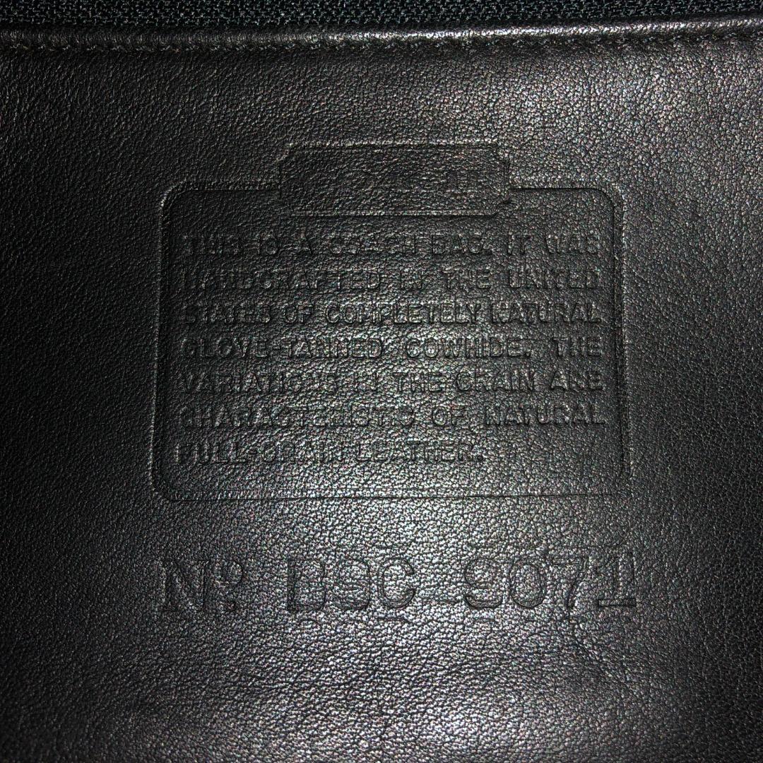 【美品・希少】OLD COACHオールドコーチ　ショルダーバッグ　ブラックレザー