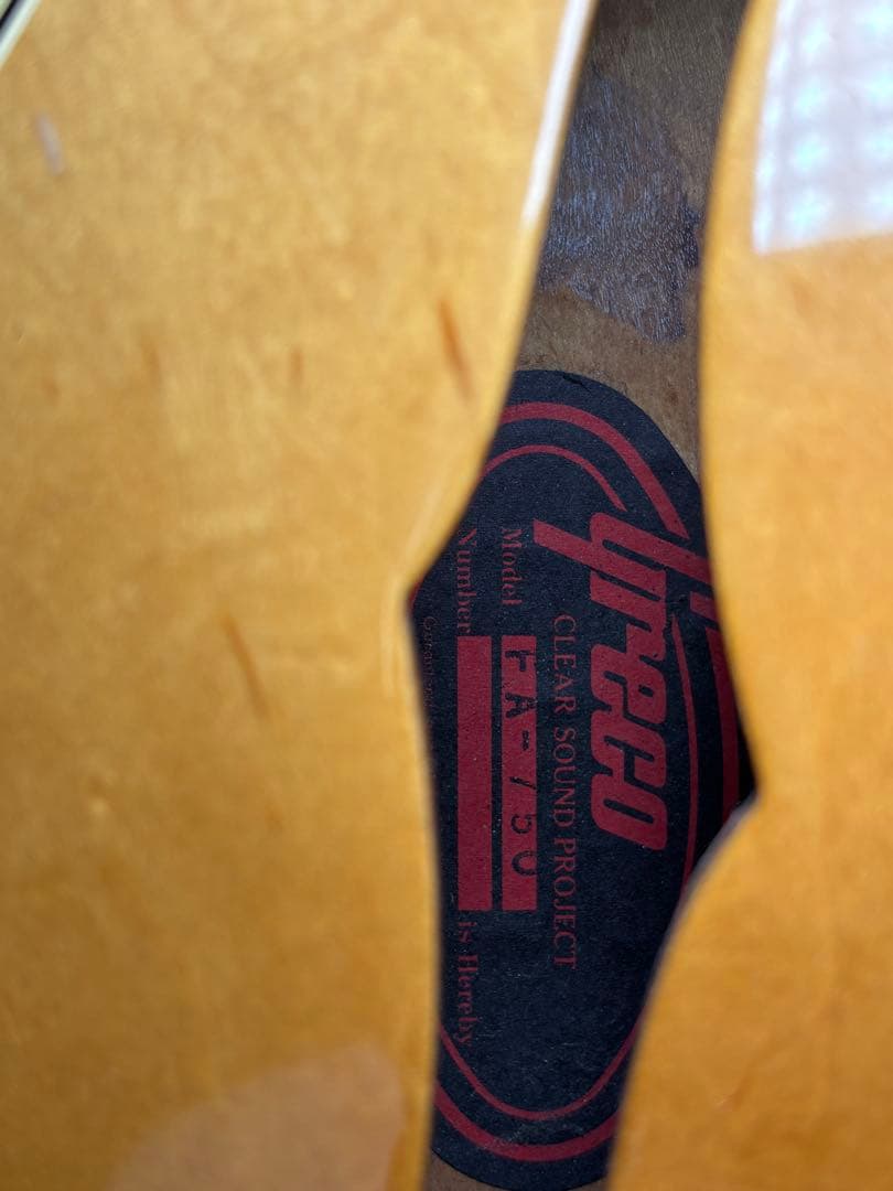 Greco FA750 フルアコ ジャパンヴィンテージ 1989年製 フジゲン製