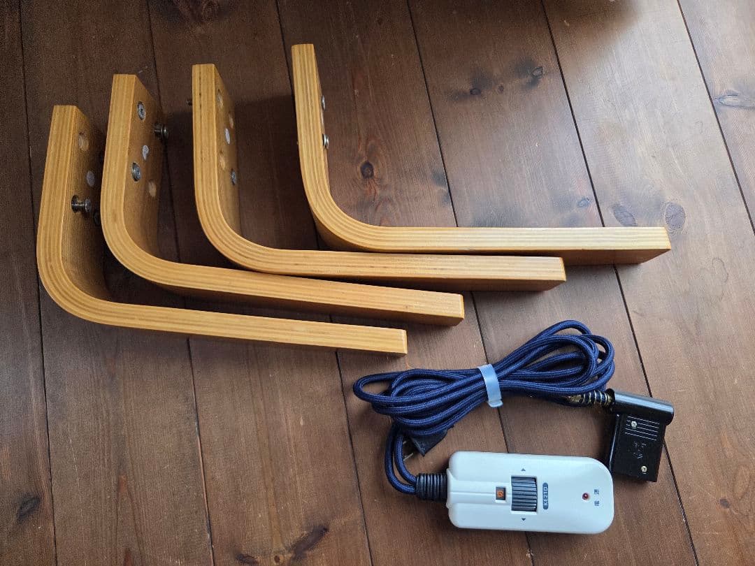 無印良品 木目調 楕円形こたつ 1300×750×350mm