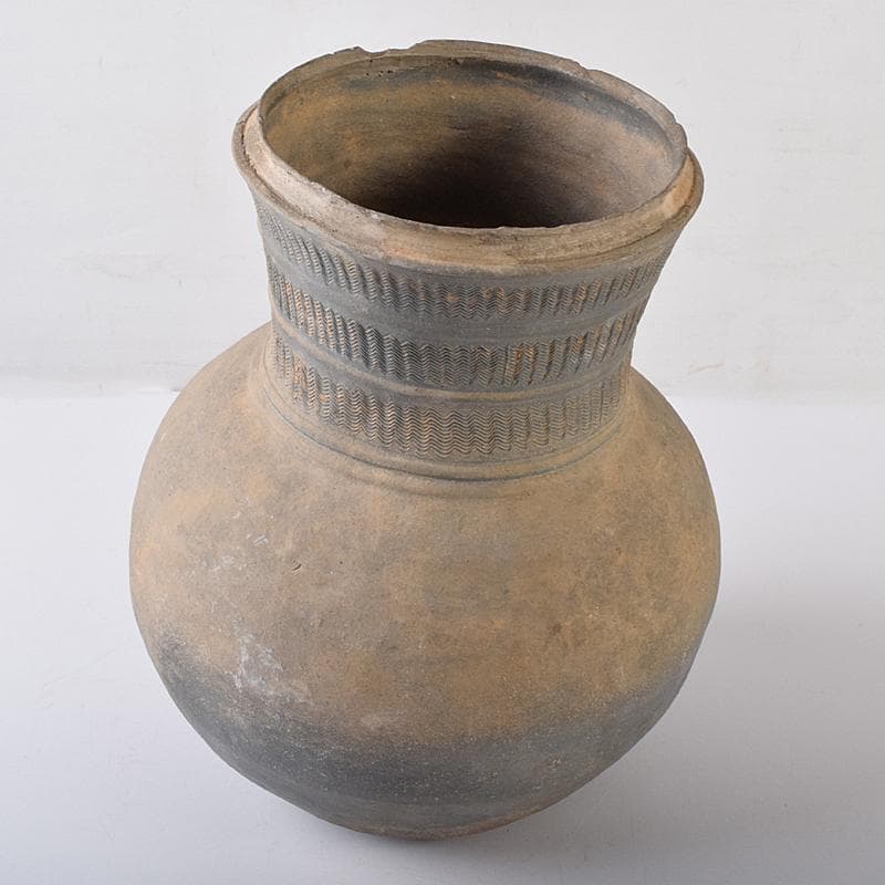 朝鮮美術　須恵器　新羅土器　新羅無細土　壷　V　R7929B