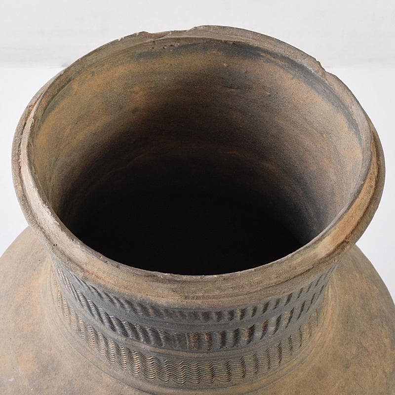 朝鮮美術　須恵器　新羅土器　新羅無細土　壷　V　R7929B