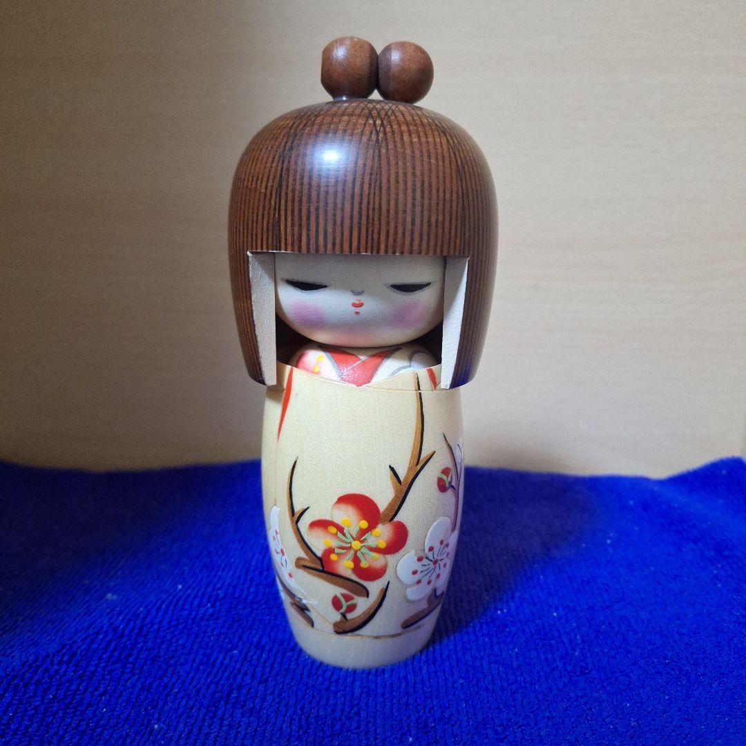 内閣総理大臣賞受賞宮川雄一作創作こけし『想い出』晃常こけし工房『春の夢』セット