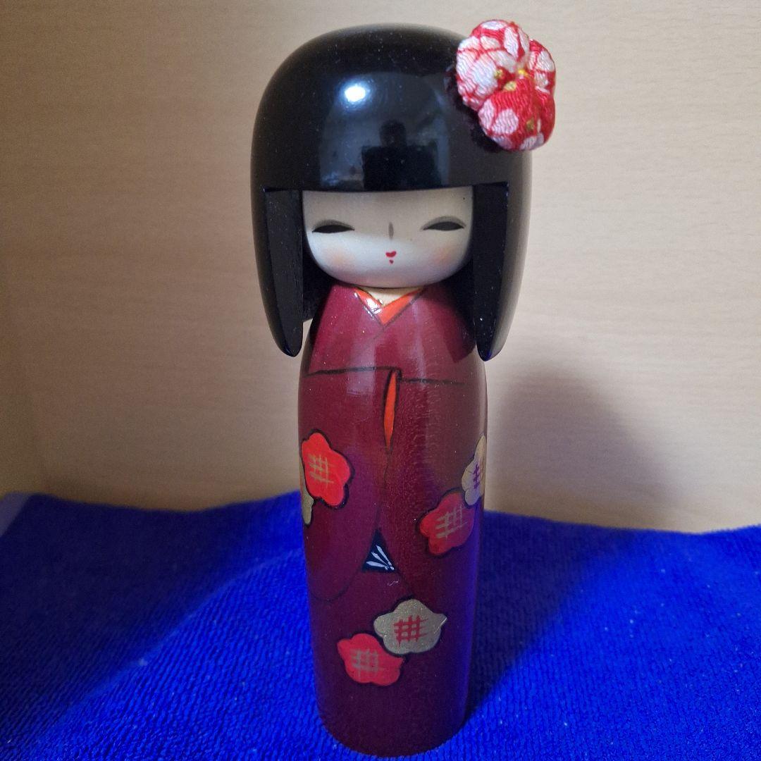 内閣総理大臣賞受賞宮川雄一作創作こけし『想い出』晃常こけし工房『春の夢』セット