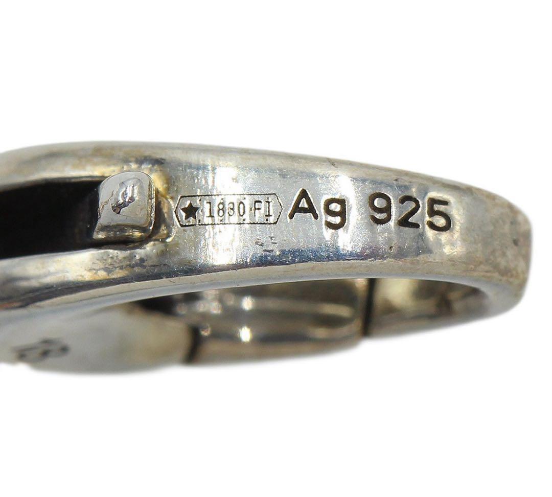 R2324 美品 グッチ SV925 ダブルG キーモチーフ ブレスレット