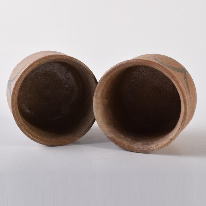 唐津焼　古唐津　絵唐津　酒盃　ぐい呑　在銘　五客　V　7250