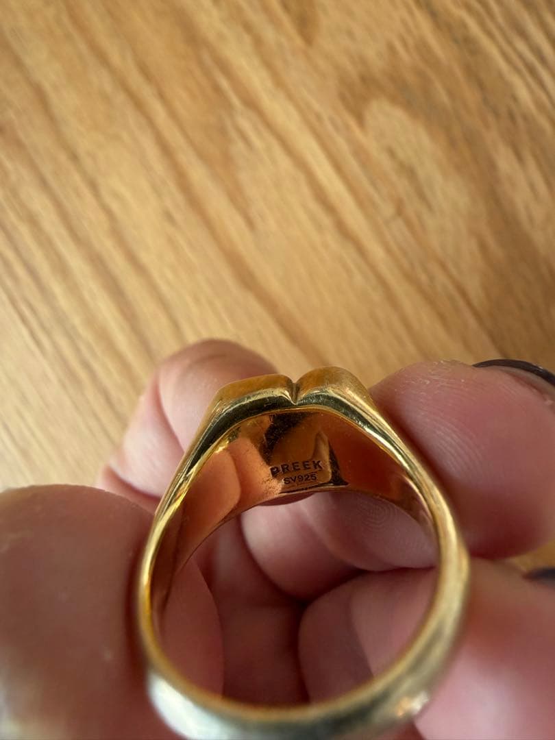 PREEK × H ROUGH HEART RING/リング　11号