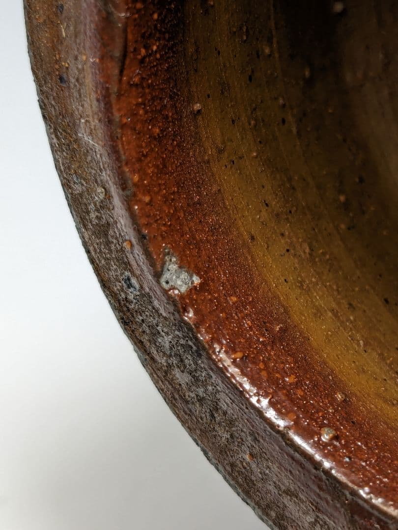 岡山県重要無形文化財 藤原建 備前焼 擂座花入 共箱 花器 フラワーベース 花瓶