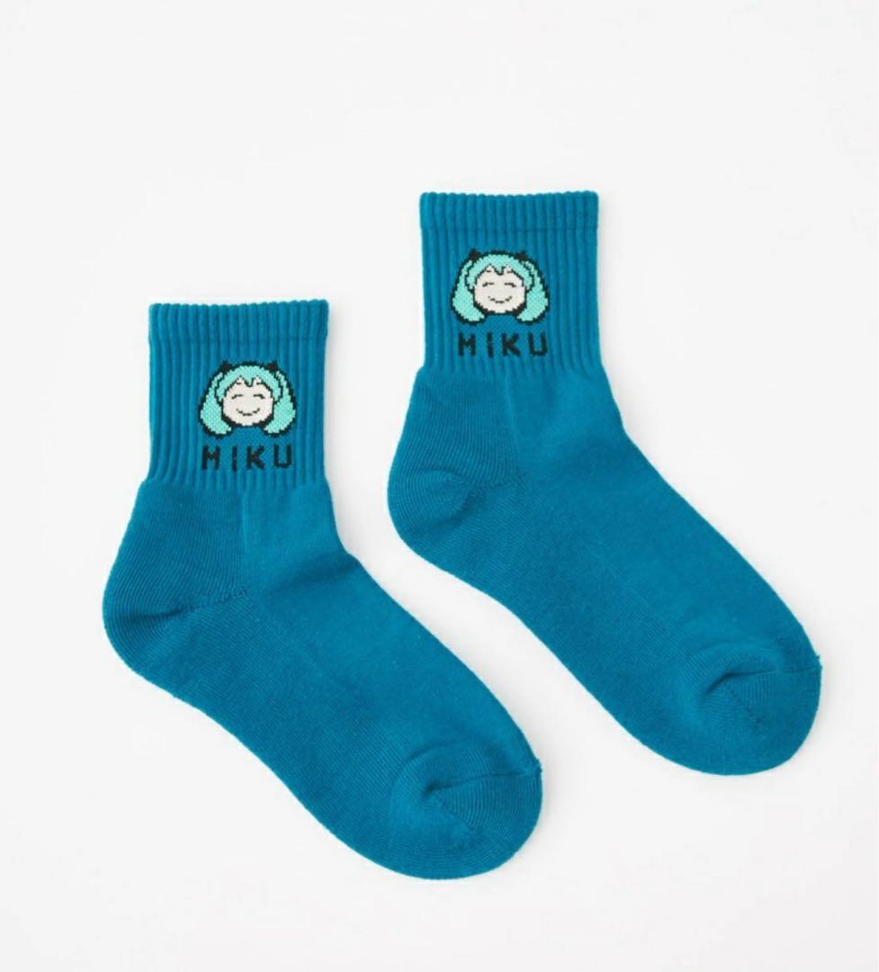 初音ミク MIKUMOJI JACQUARD SOCKS R4G