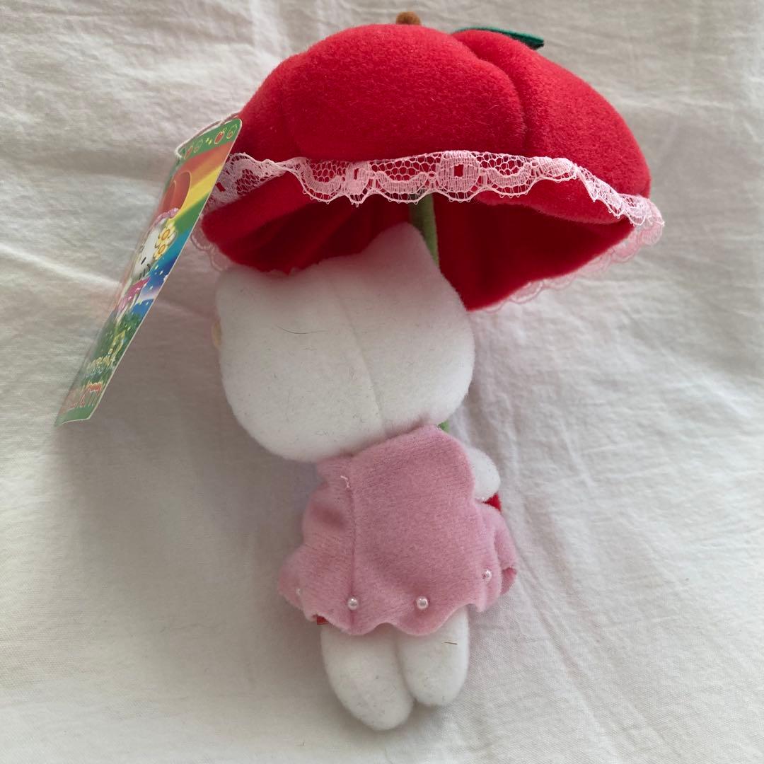 サンリオ　ハローキティ　信州限定　マスコット　2004年　赤りんごパラソル　レア