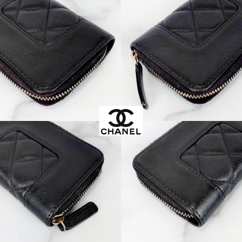 超美品　CHANEL　マドモアゼル　マトラッセ　カードケース