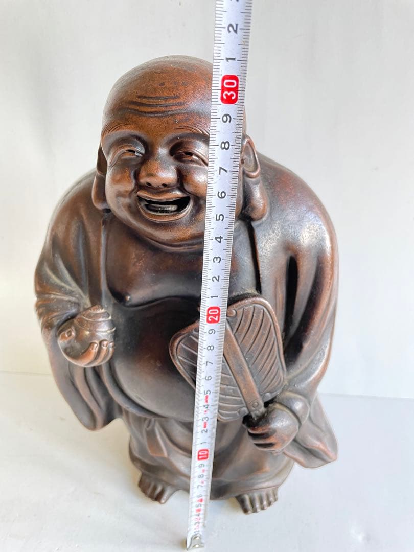 古備前　備前焼　布袋　縁起物　　置物　飾り物　焼物