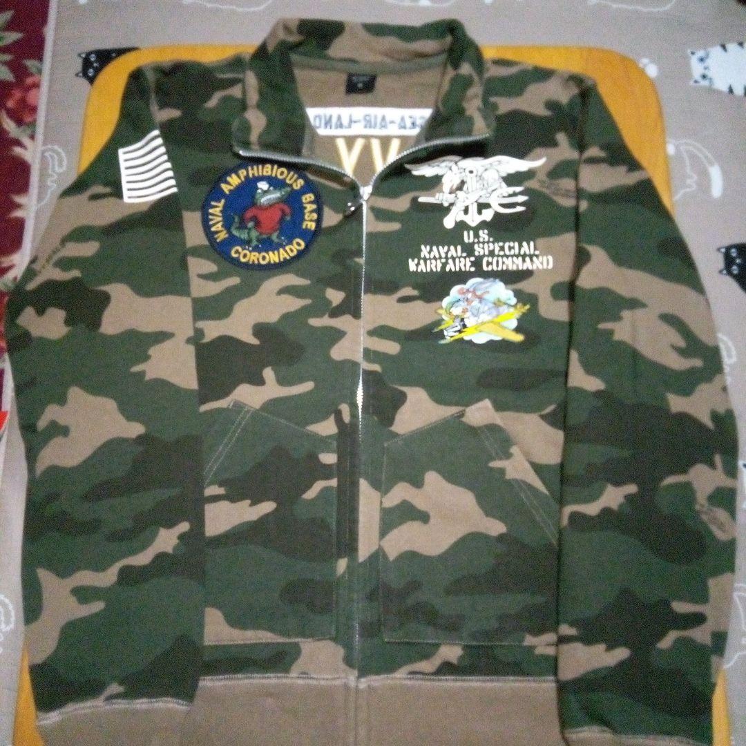 AVIREX U.S. アメリカ海軍特殊部隊迷信柄使用まさにミリタリーです。