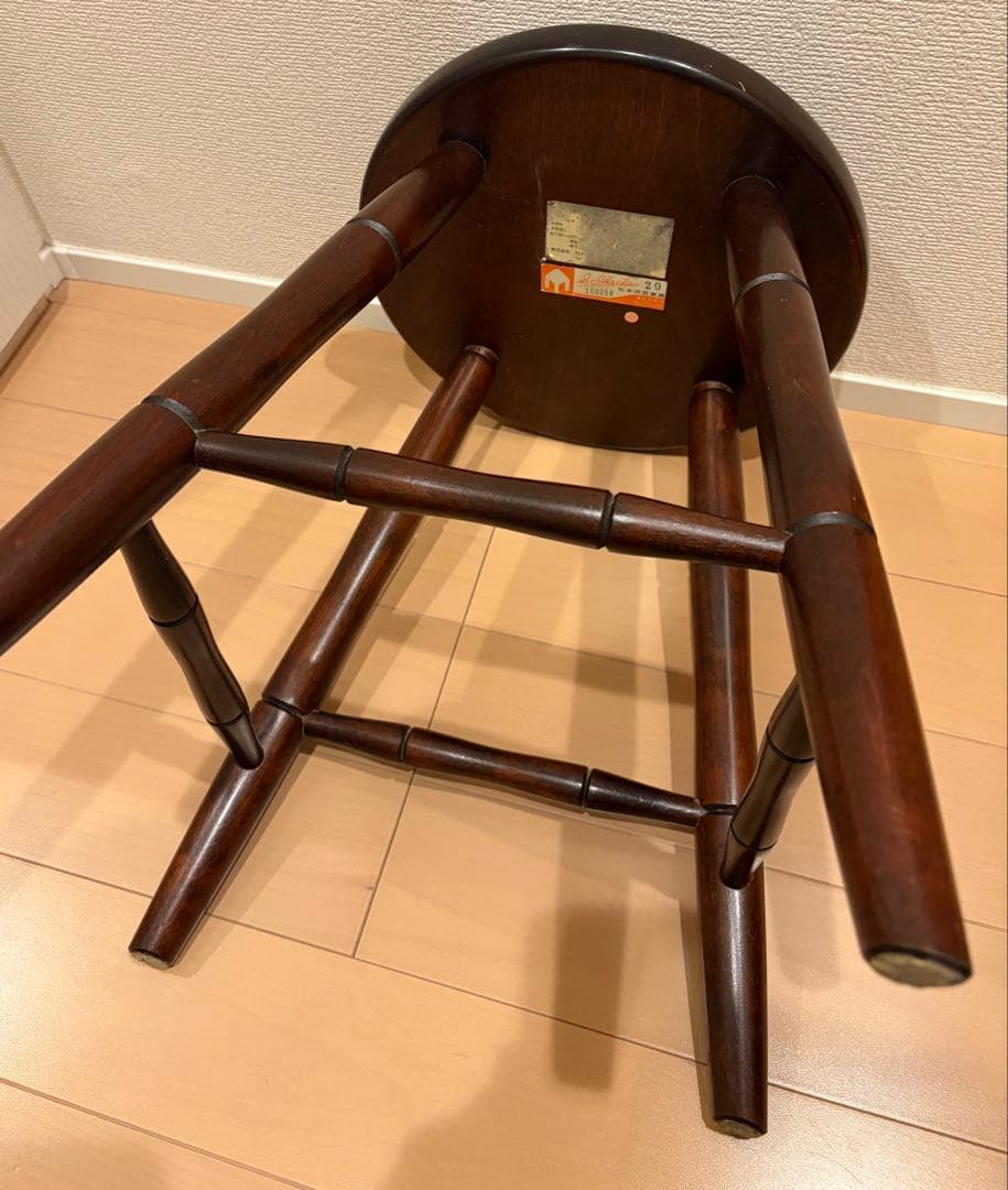 松本民芸 T字四脚スツール 丸椅子