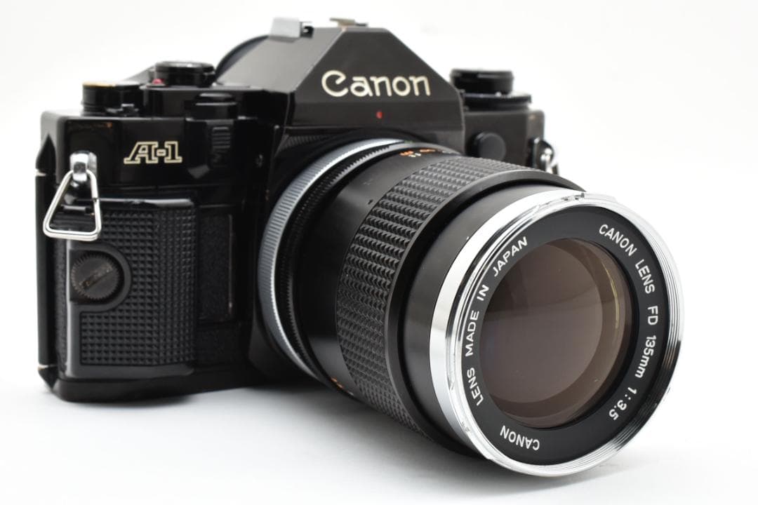 Canon A-1 ＋ FD135mm F3.5 レンズセット 動作・光学良好