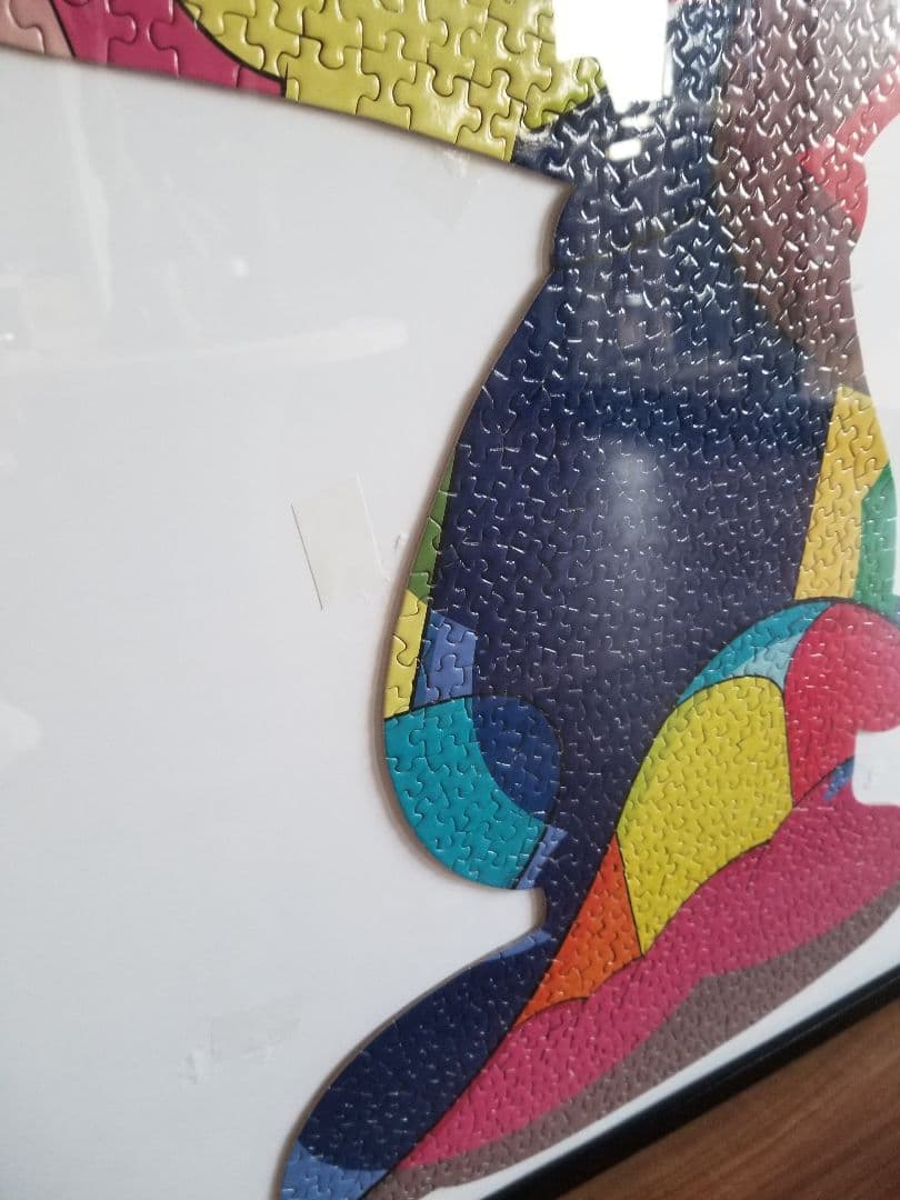 【完成品】kaws×スヌーピーコラボ 1000ピースパズル　フレーム付き