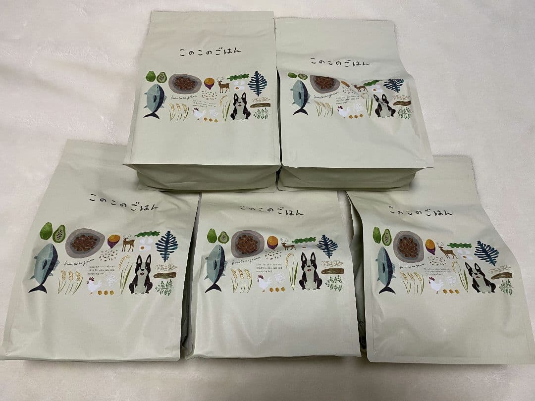 コノコトトモニ このこのごはん1kg×5袋 小型犬用ドッグフード