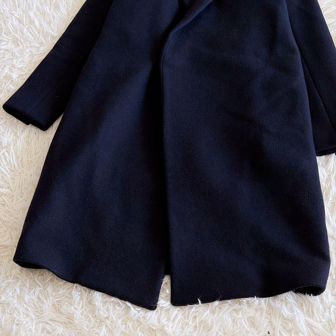 THE RERACS チェスターコート ロング ブラック 黒 38サイズ ウール