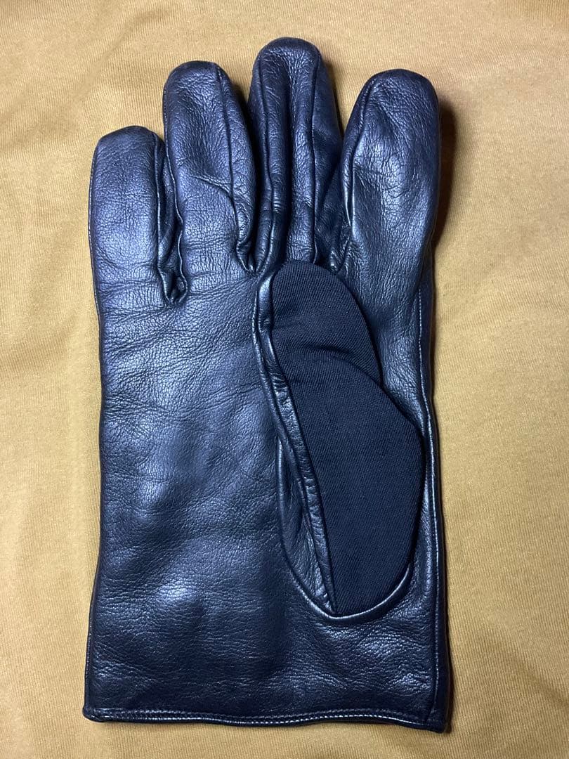 GUCCI グッチ　黒手袋 レザー　イタリア製　XL 大きいサイズ