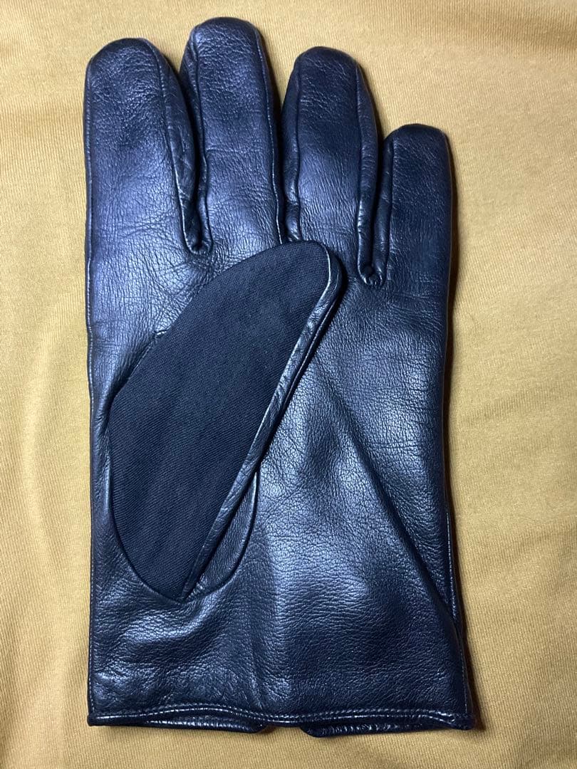 GUCCI グッチ　黒手袋 レザー　イタリア製　XL 大きいサイズ