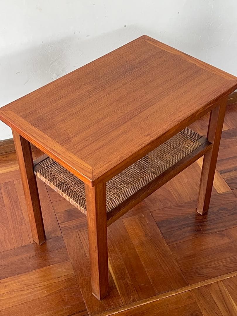 北欧 デンマーク ヴィンテージ チーク サイドテーブル