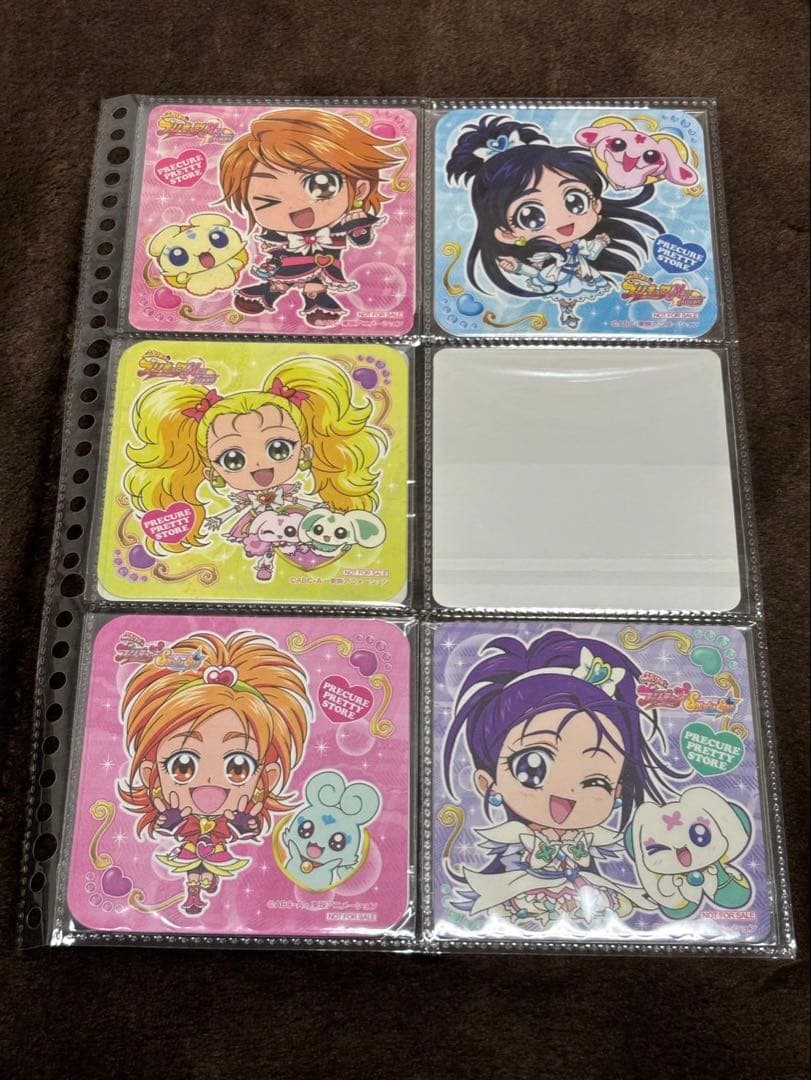プリキュア　プリティストア　コースター　コンプリート　ノベルティ