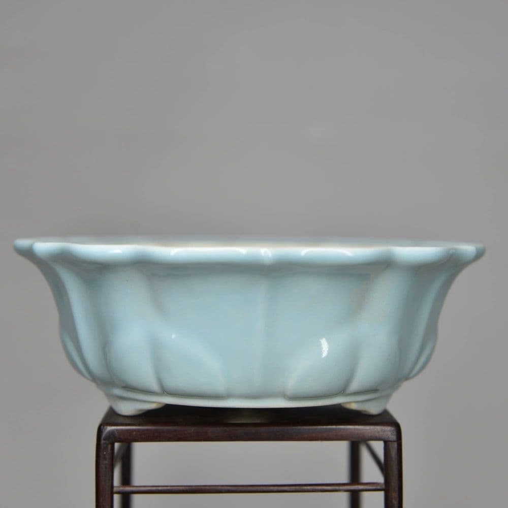 葵花口釉盆 多肉植物鉢 紫砂鉢 盆栽鉢 植木鉢 小品盆栽鉢 大品盆栽鉢