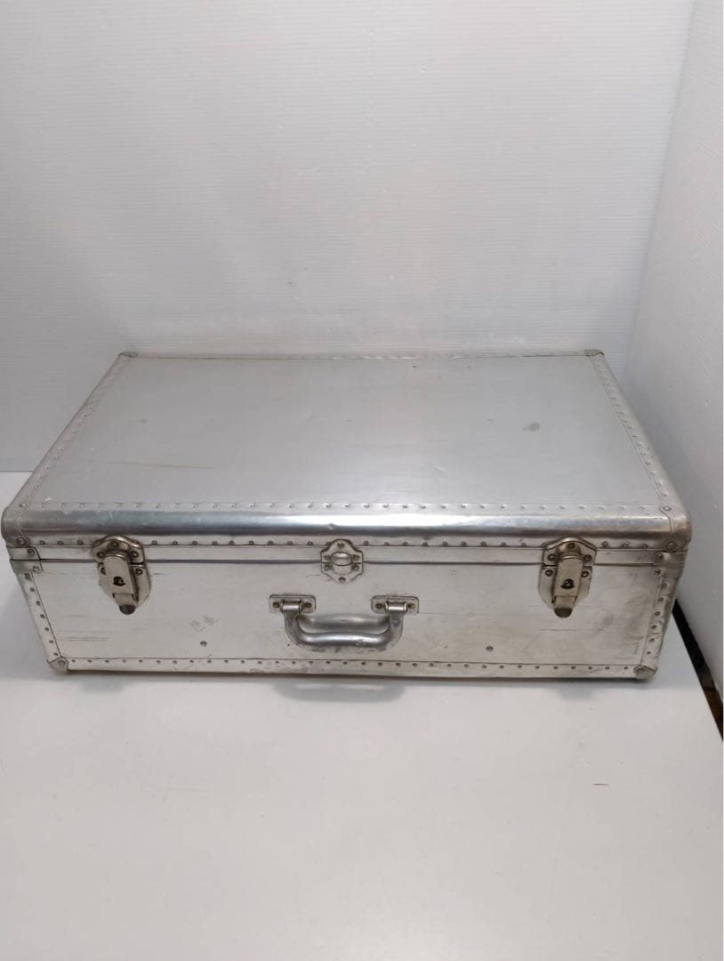 【希少】大型 アルミトランク ヴィンテージ 収納ボックス 什器 インダストリアル