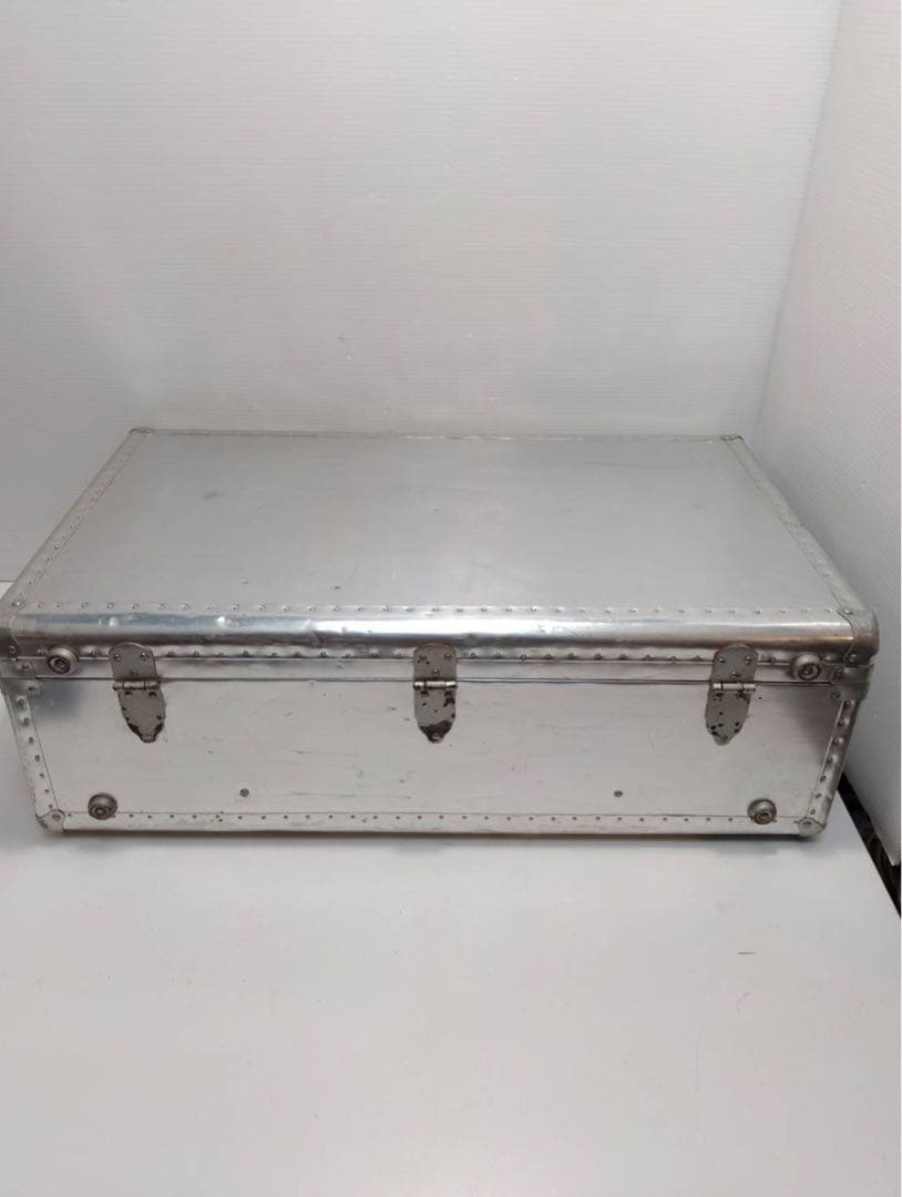 【希少】大型 アルミトランク ヴィンテージ 収納ボックス 什器 インダストリアル