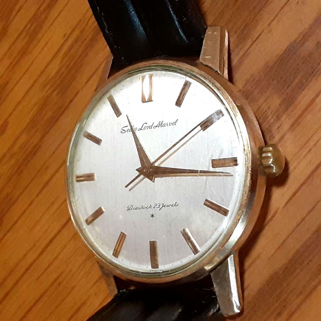 セイコー　ロードマーベル　初期 ADダイヤル　14KGF　手巻きメンズ腕時計