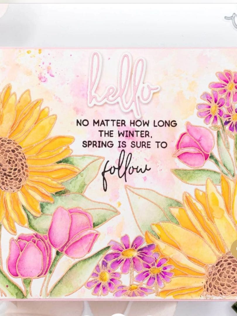 アルテニューSeasonal Bloom スタンプ・ダイ・フォルダー・ステンシル