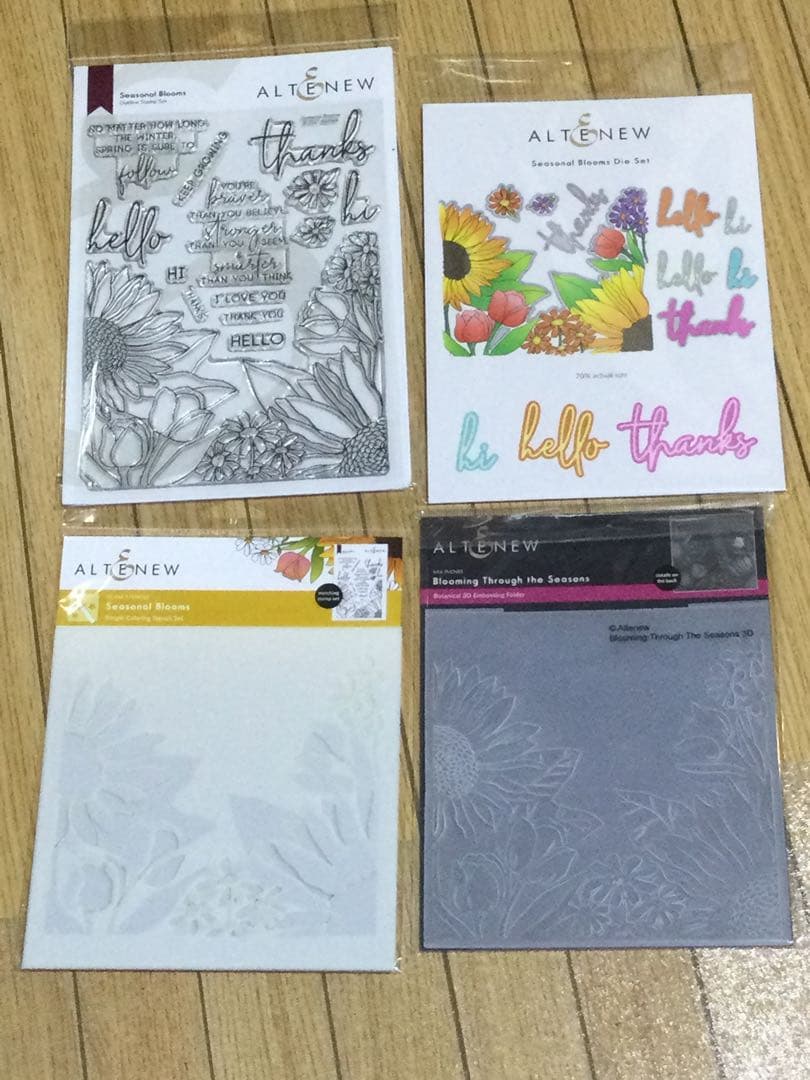 アルテニューSeasonal Bloom スタンプ・ダイ・フォルダー・ステンシル