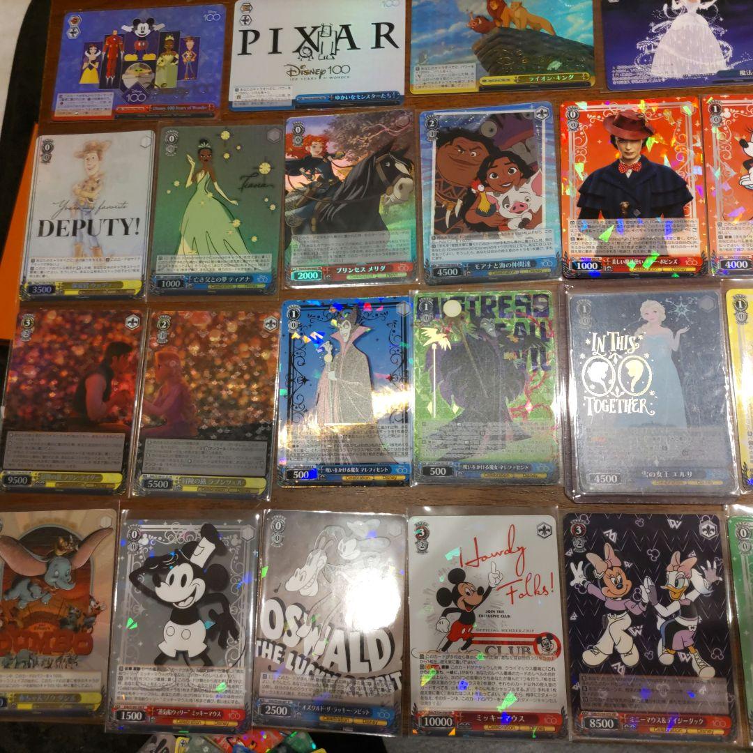 ディズニー100、カード・ヴァイスシュヴァルツ、約８００枚まとめ売り　美品