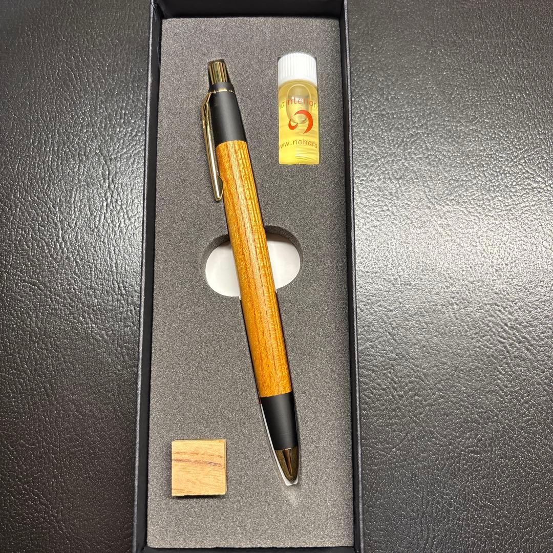 新品未使用‼️ 野原工芸　欅　シャーペン　新型　ゴールド