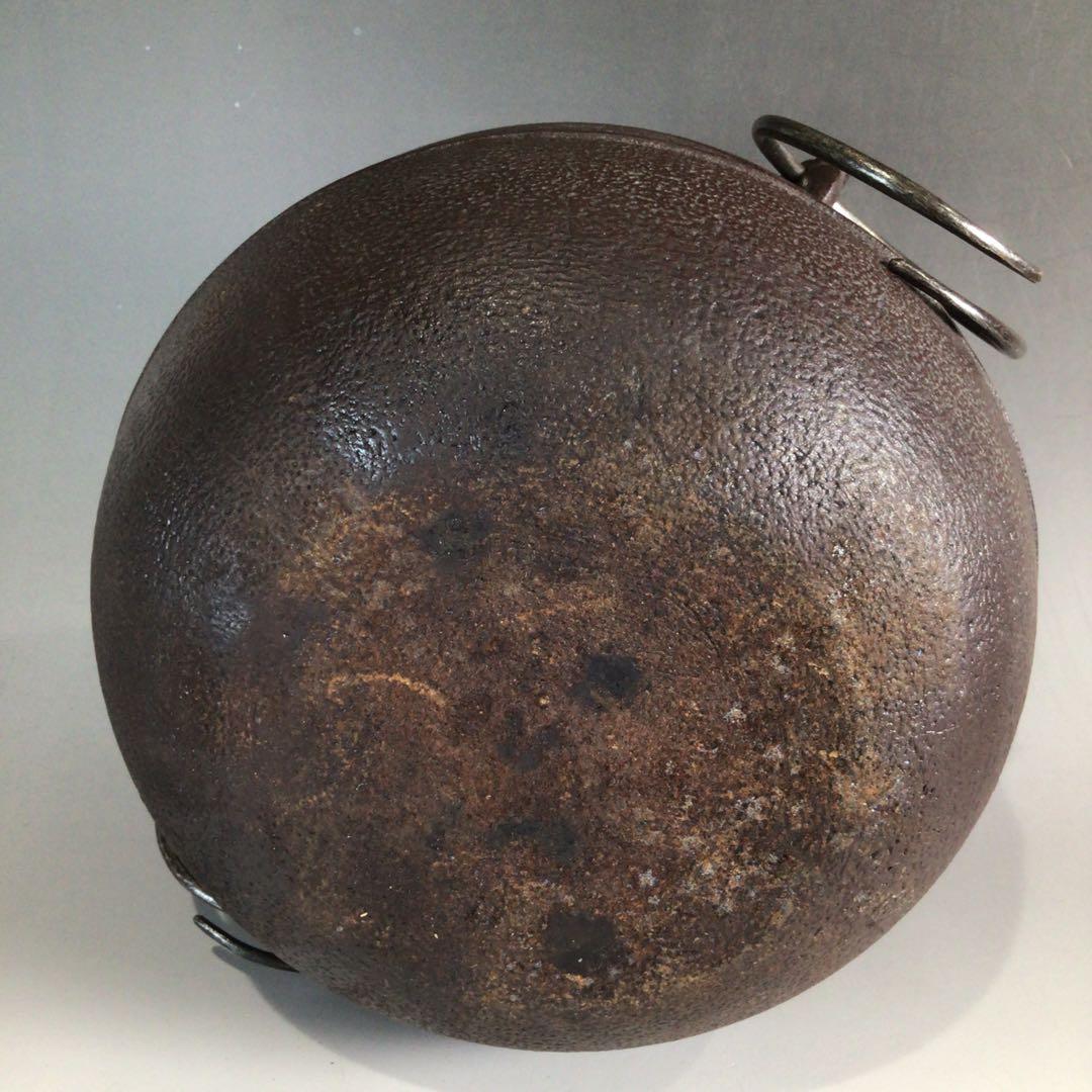 Ｐ２３３　茶釜　『人間国宝　高橋敬典造』『丸釜』　共箱　茶道具