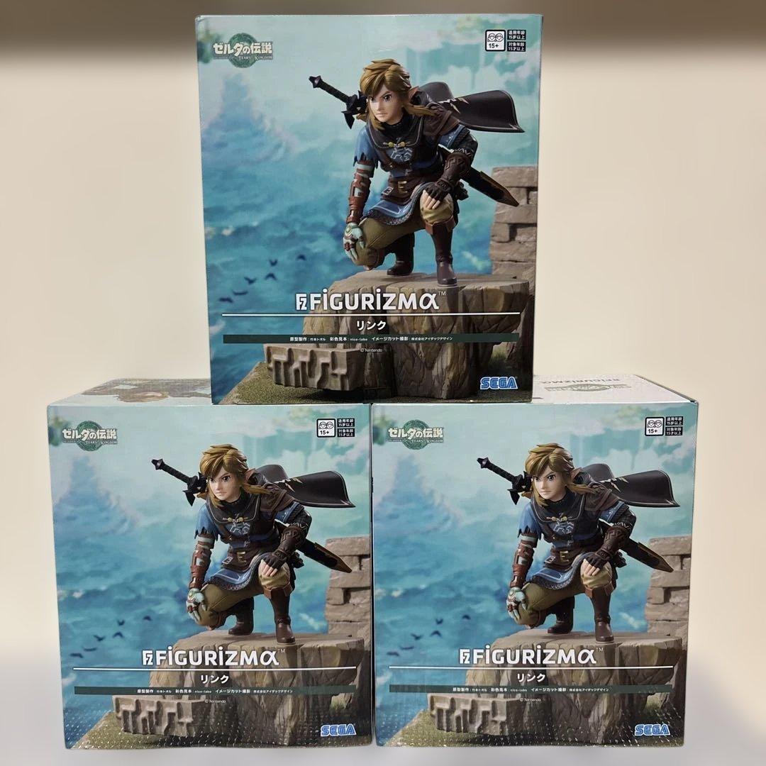 ゼルダの伝説　ティアキン　リンク　フィギュア　3個セット