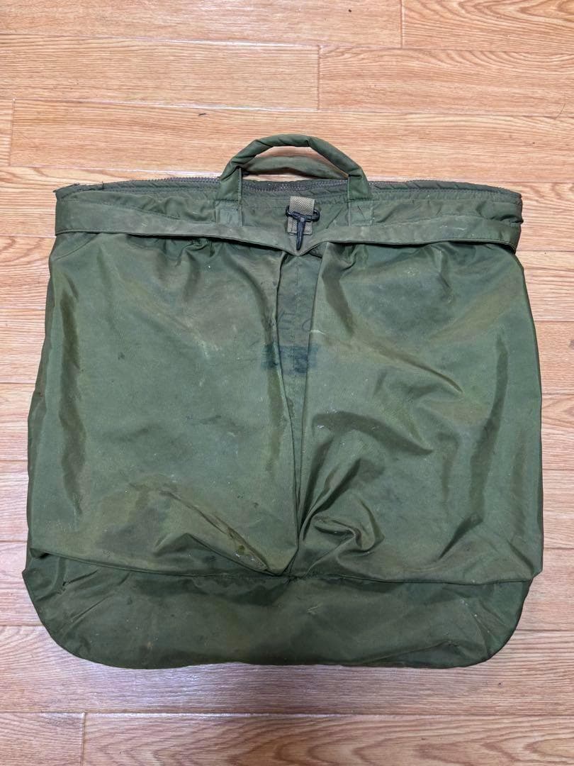米軍 実物 ヘルメットバッグ ブラスジップ