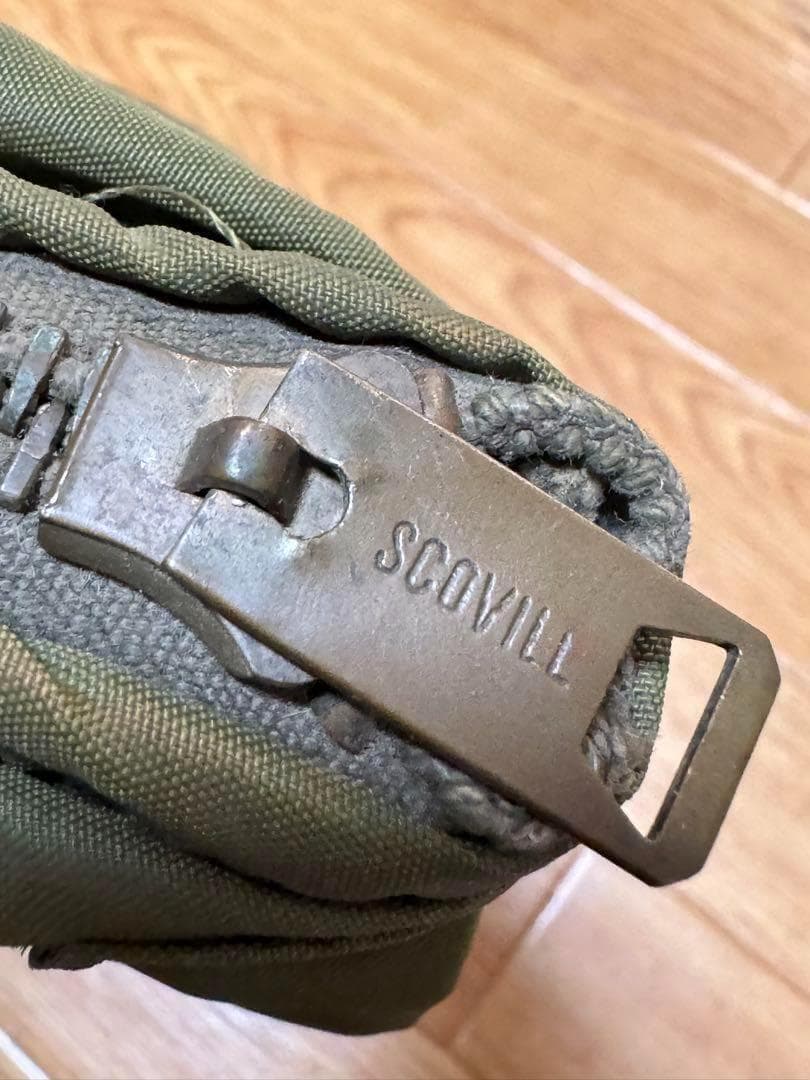 米軍 実物 ヘルメットバッグ ブラスジップ